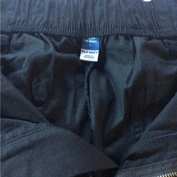 NWT, OLD NAVY, High-Waisted, OGC Chino Pants, Color:Black Size:L - Picture 2 of 4